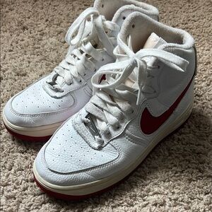 Nike Air Force 1 Sculpt High White Gym Red W